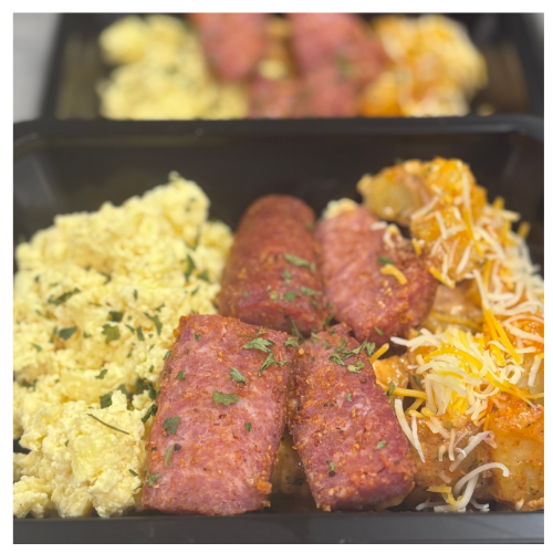 Breakfast Plate (Egg, Cajun Sausage, Potatoes)