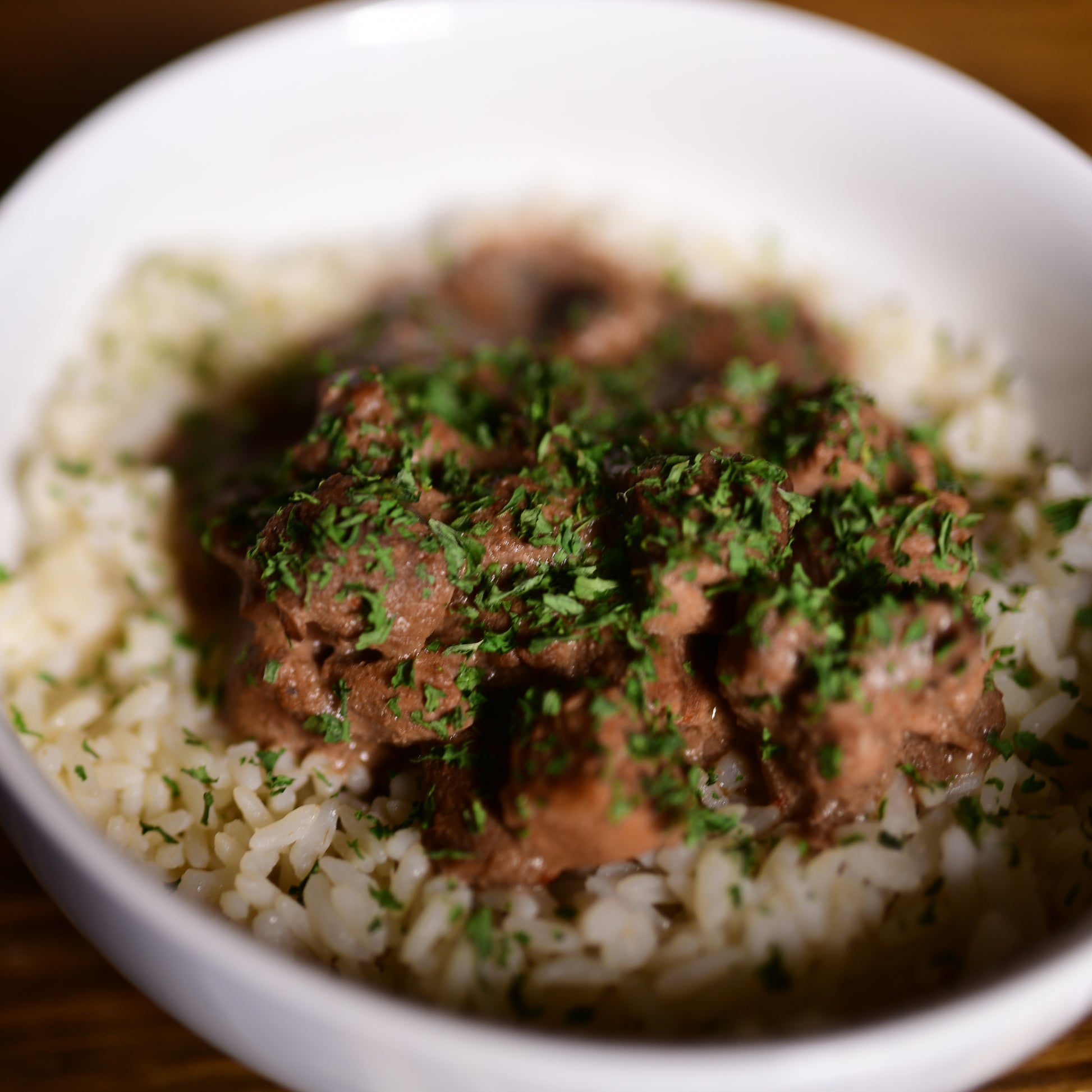 Beef Tips & Rice